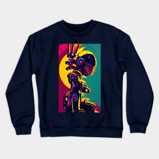 Ninja warrior robot Crewneck Sweatshirt